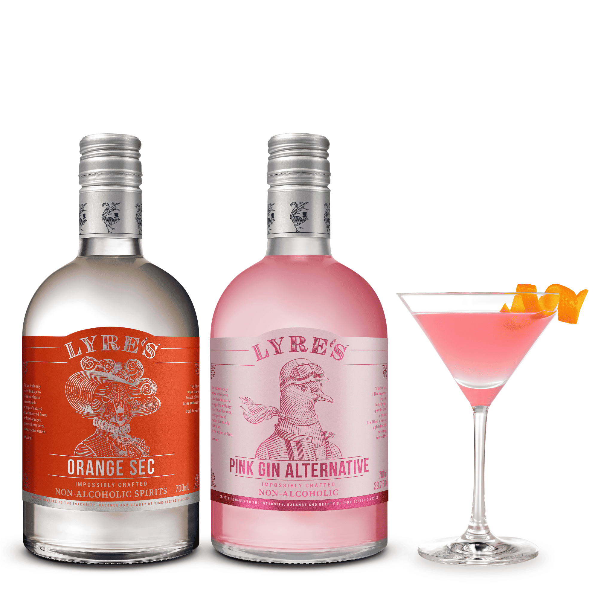 Non-Alcoholic Pink London Cosmopolitan Cocktail Set