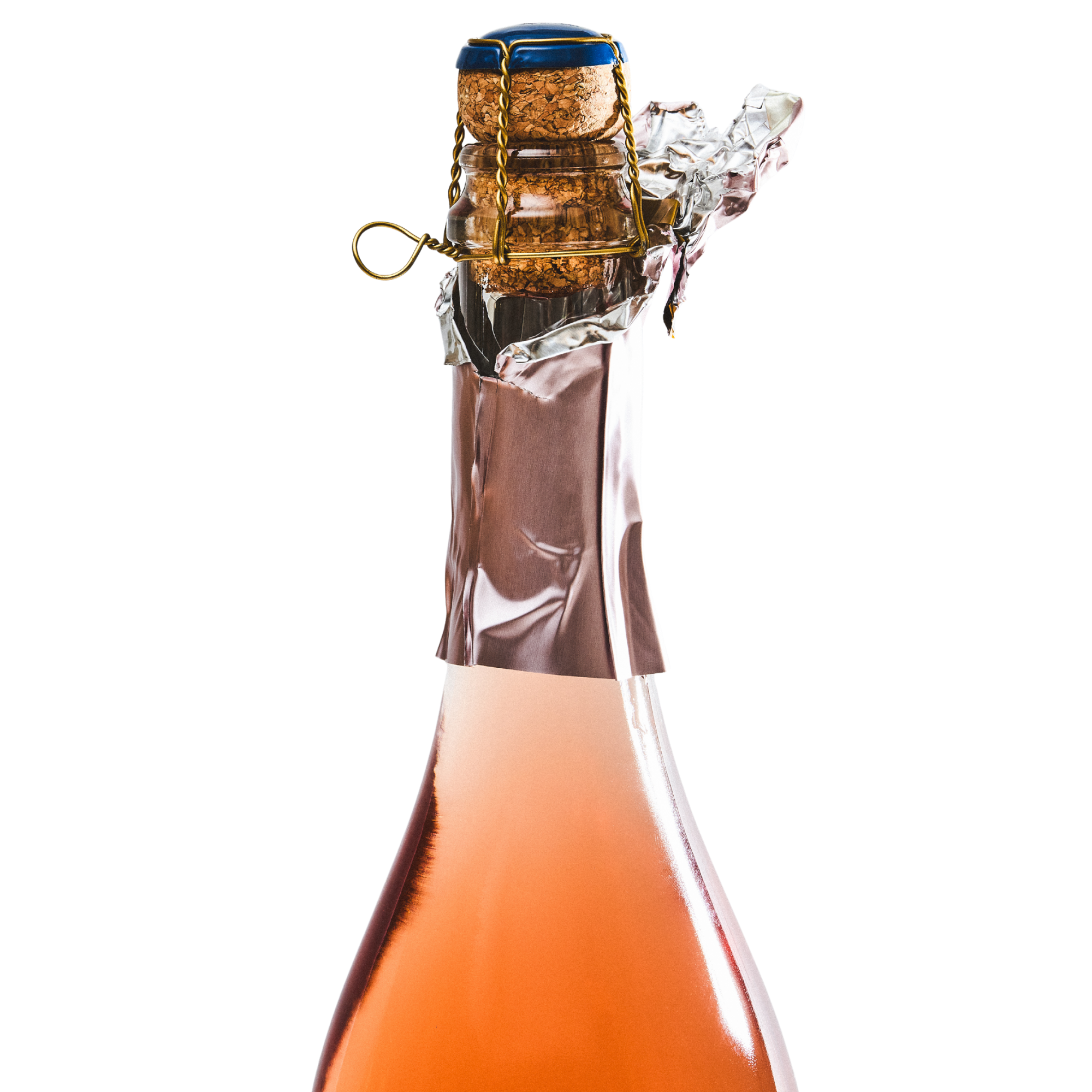 Top half of our mystery new bottle on a white background