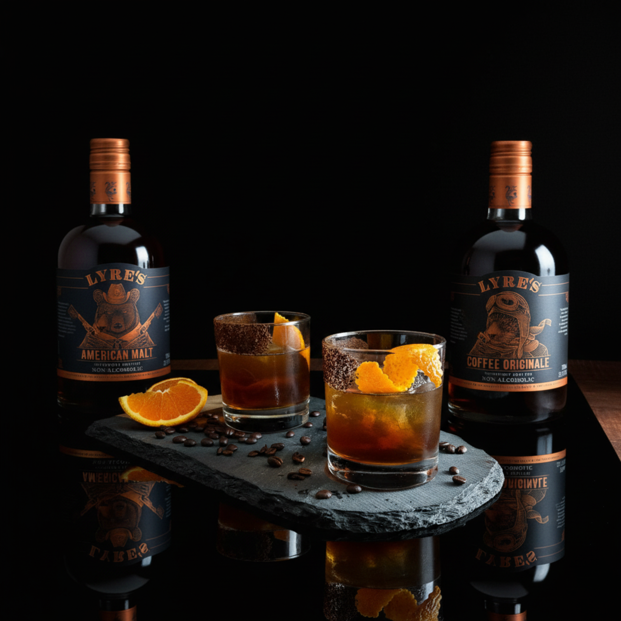 Lyre’s non-alcoholic Coffee Old Fashioned cocktail