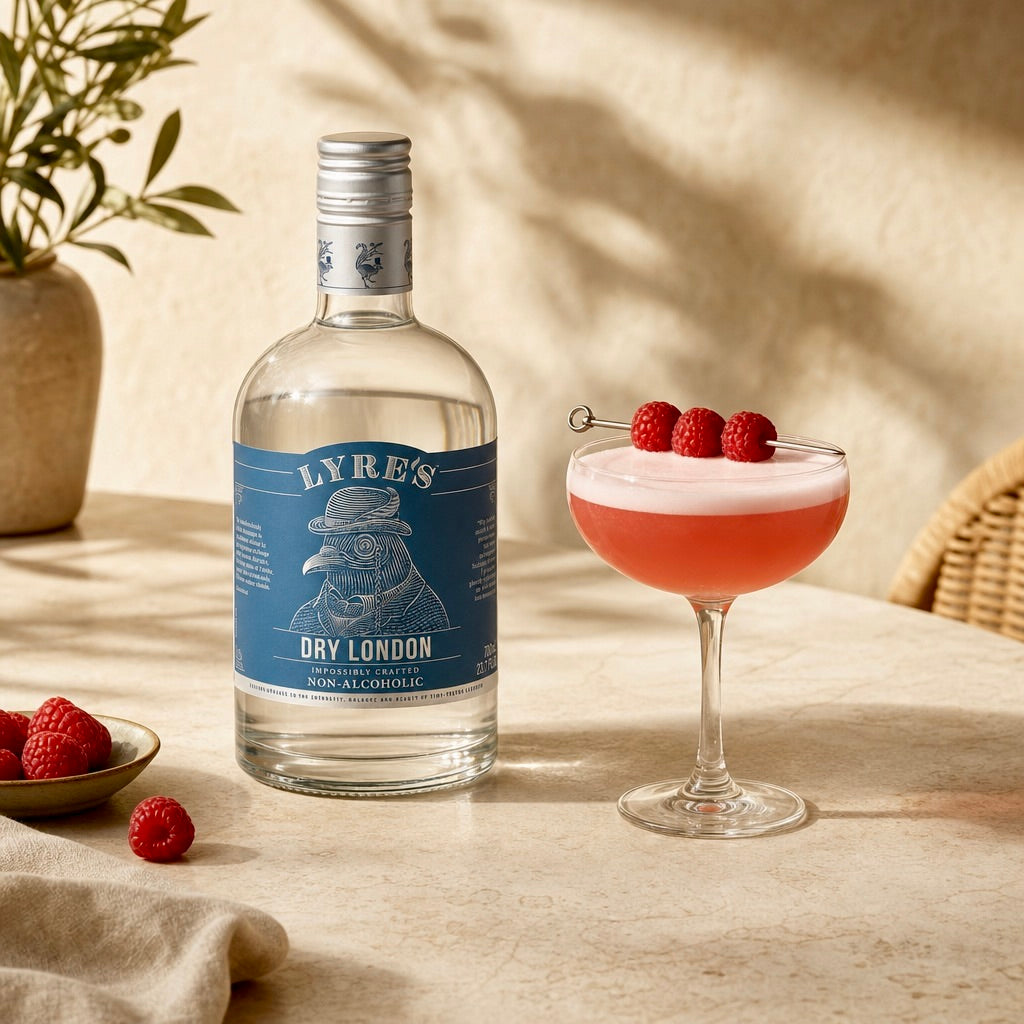 Non-Alcoholic Clover Club Punch Mocktail Recipe