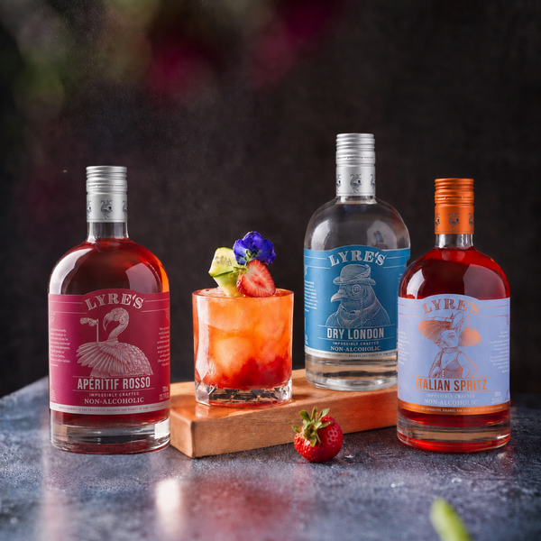 Non-Alcoholic Strawberry Negroni