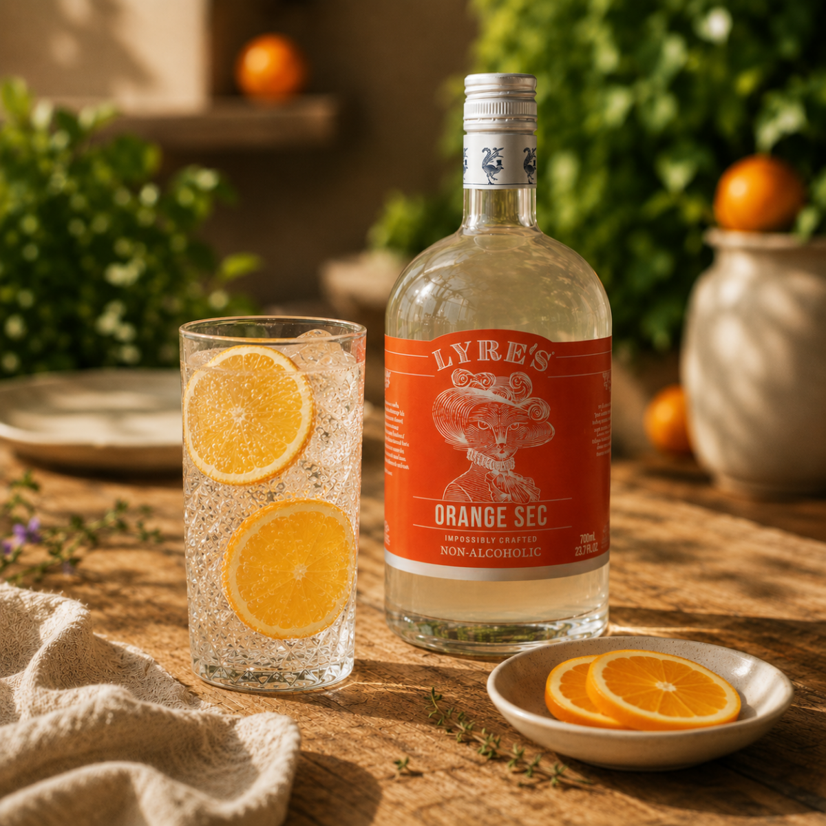Lyre’s Orange Sec with a non-alcoholic Orange Sec and Tonic