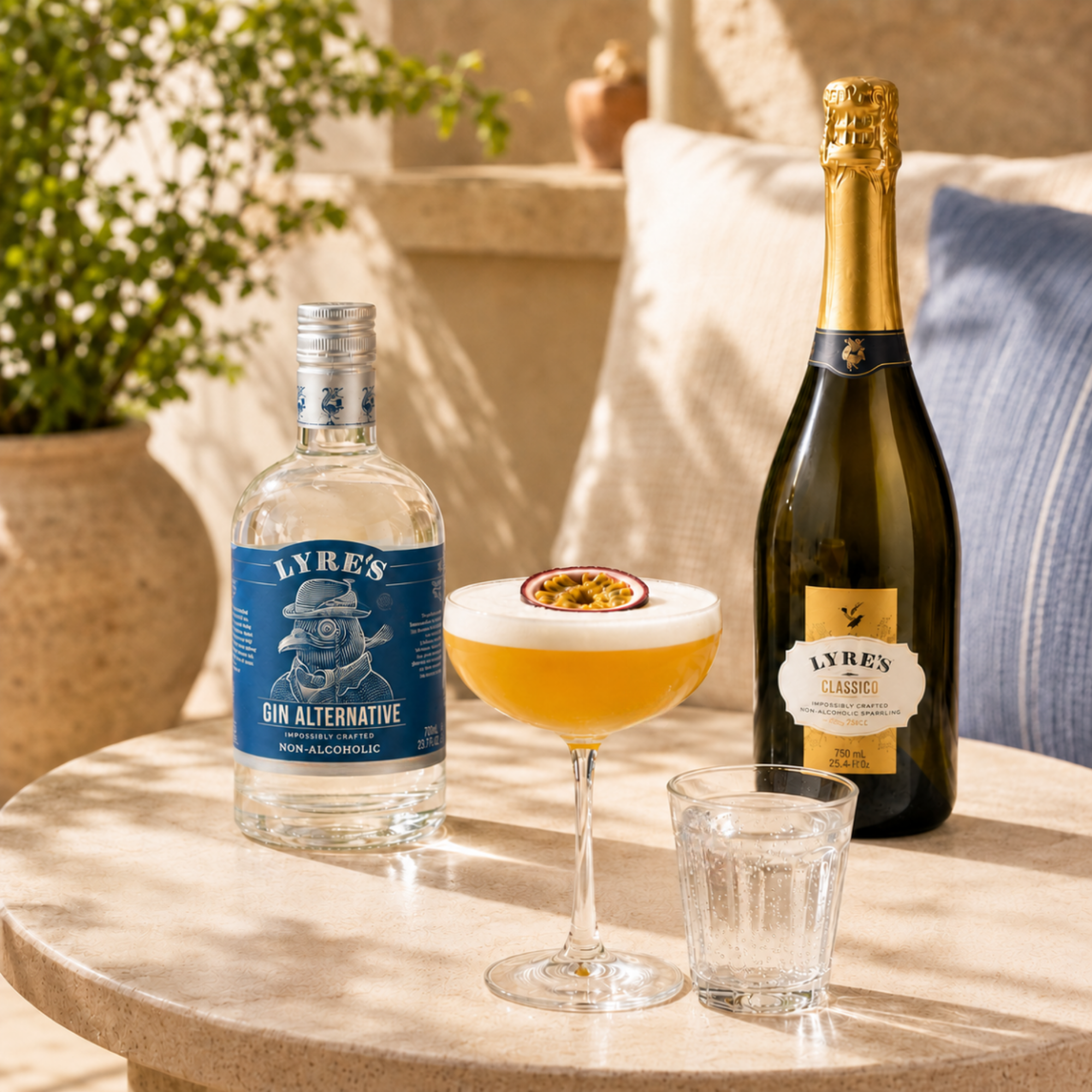 Non-alcoholic passionstar martini (a homage to the porn star martini)