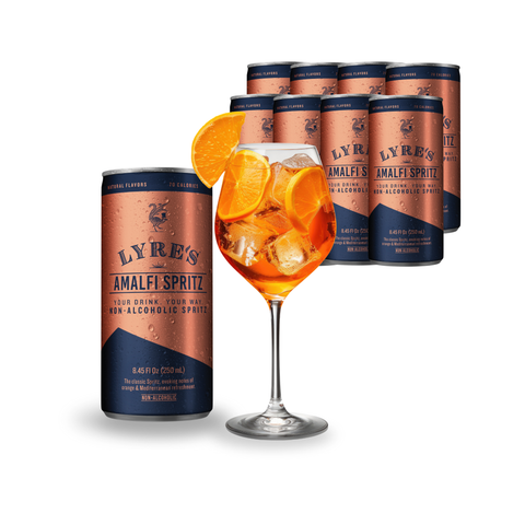Premixed Non-Alcoholic Amalfi Spritz Drinks - Pack of 8