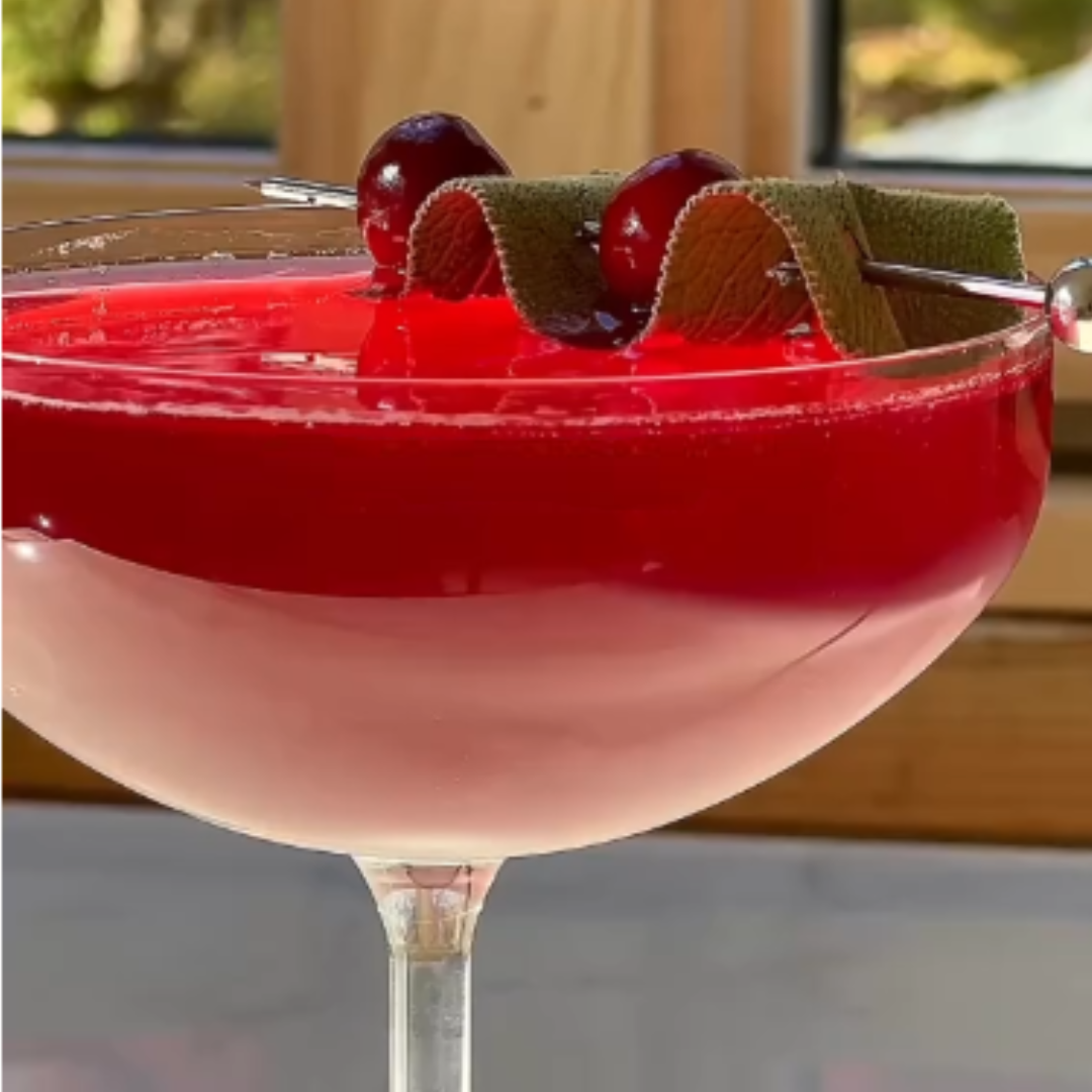 Lyre's Cranberry and Sage Martini