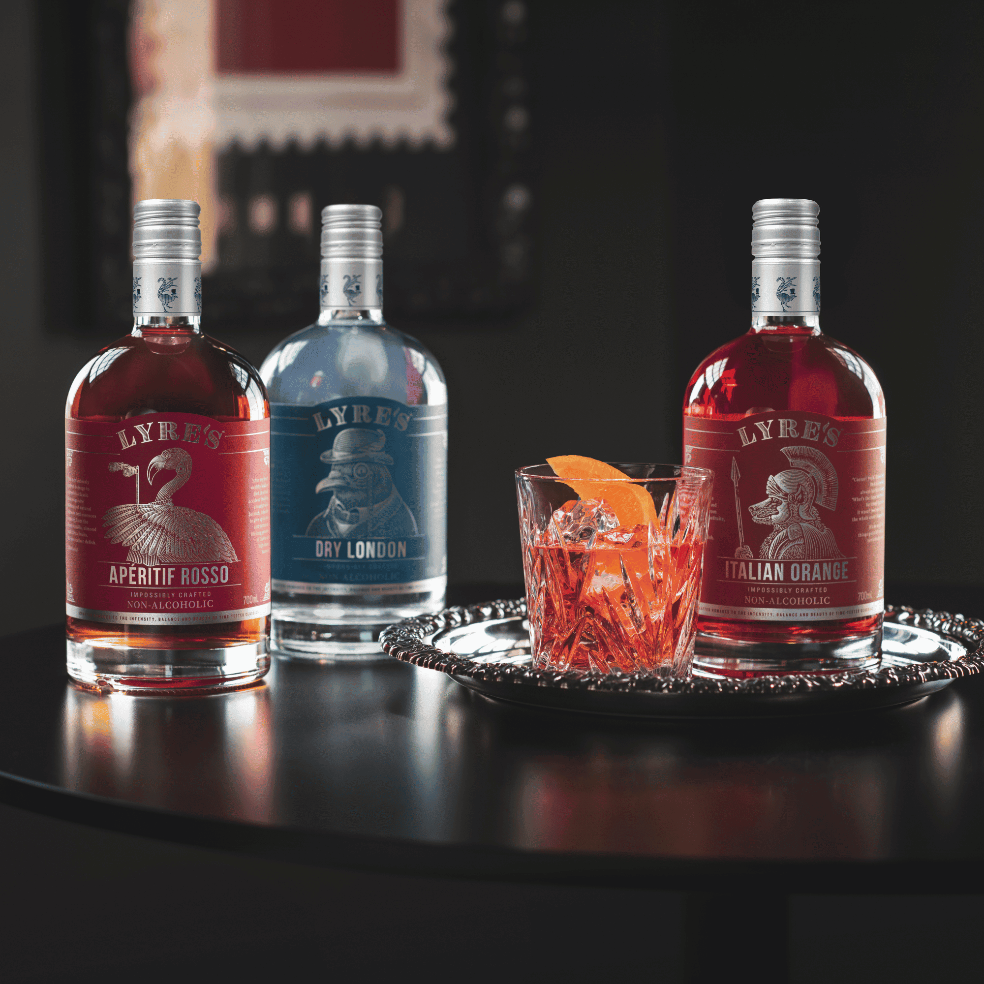 Lyre’s non-alcoholic Negroni cocktail