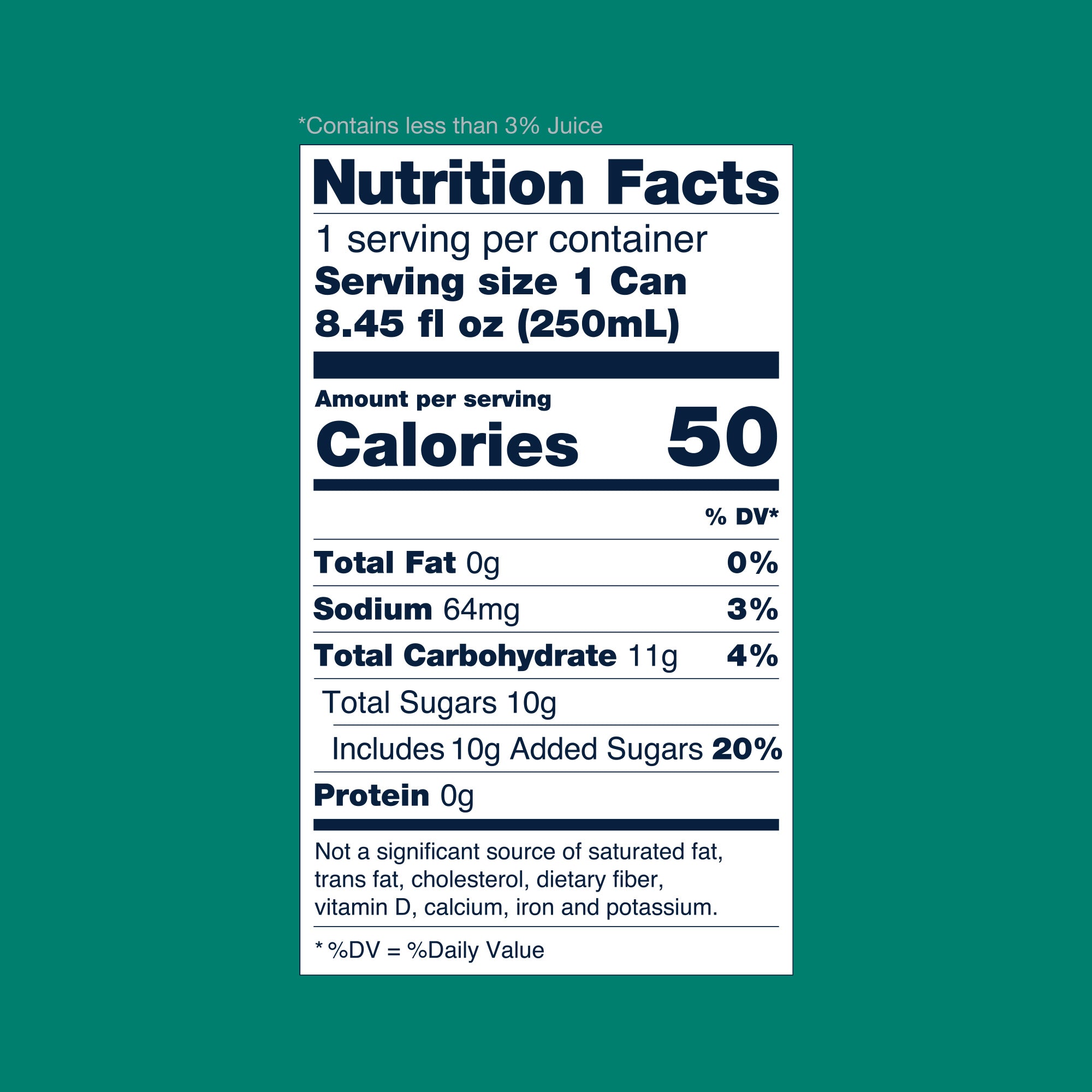 Lyre's non-alcoholic Margarita Nutrition Facts